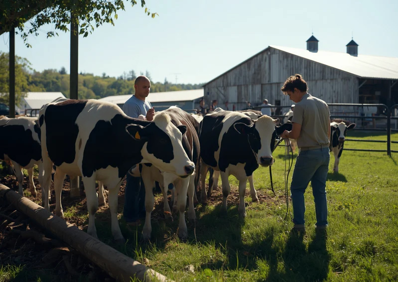 Vacas Holstein en pastura